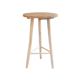 Teak table high round